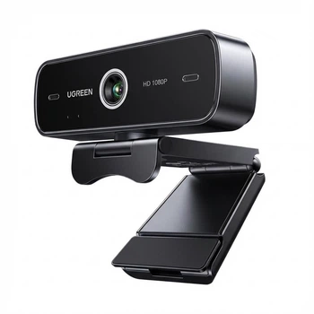 Веб-камера Ugreen CM925 Full HD 1080P 30fps, двойной микрофон с шумоподавлением, USB 1.5 м Черный (75587)