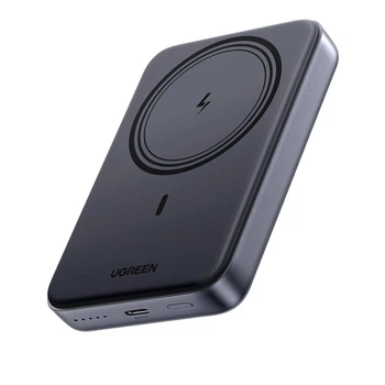 Павербанк Ugreen PB561 10000 mAh MagSafe Wireless 15W PD 20W USB-C Титановый серый (25919)