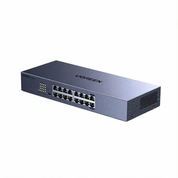 Коммутатор Ugreen CM939 16 портов RJ45 1000 Мбит/с VLAN Aggregation Rack 19" Серый (75289)