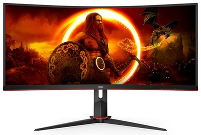 Монитор 34" AOC CU34G2XP/BK Black Red (6967059)