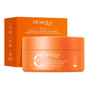 Патчі для очей Bioaqua Vitamin C Collagen Glossy Moisturizing Eye Mask, з вітаміном С, 80 шт