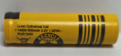 Аккумулятор HighPower 14500cy 600mAh 1.5A LiFePO4 3.2V