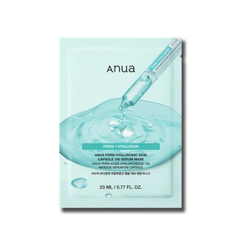 Зволожуюча тканинна маска з PDRN та гіалуроновою кислотою ANUA PDRN Hyaluronic Acid Capsule 100 Serum Mask