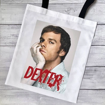 Эко сумка, шопер с принтом Dexter Декстер 39х34 см (ДЕ000296)