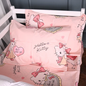 Простынь MirSon Бязь 17-0873 Hello Kitty Love 150 х 220 см (2200012150344)
