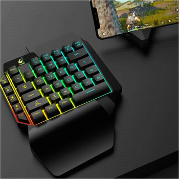 Ігровий комплект клавіатура та мишка з підсвічуванням USB чорний для PS3 PS4 PS5 Nintendo Switch Xbox