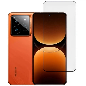 Защитное стекло Fiji Premium для Realme GT 7 Pro / GT 7 Pro Racing закругленные края и полная проклейка черный