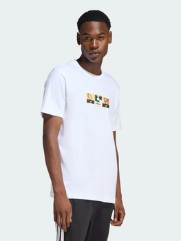 Футболка бавовняна довга чоловіча Adidas Memories Of Sport Stamps Graphic KB2509 XL Біла з принтом (4068816738452)