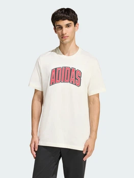 Футболка бавовняна довга чоловіча Adidas Stadium Collegiate Graphic KB4928 XL Біла (4068821753532)