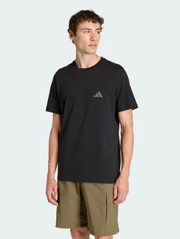 Футболка хлопковая длинная мужская Adidas Terrex Mountain Graphic KB9599 XL Черная с принтом (4068821689800)
