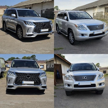 Комплект мини-рестайлинга с модели 2008-2015 на TRD Sport (бампер, фары) для Lexus LX570/450d 2008-2015