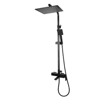 Тропический душ со смесителем Koer KB-56010-05 черный KR3495