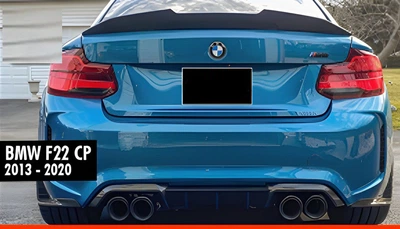 Спойлер PSM-Style для BMW 2 F22 2014–2021, черный глянец