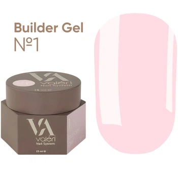 Моделюючий гель VALERI Builder Gel №1 Nude 15 мл