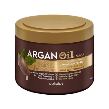 Маска Deliplus Argan Oil з аргановою олією і кератином для живлення сухого волосся 400 мл