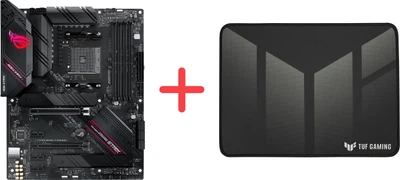 Материнська плата Asus ROG Strix B550-F Gaming (sAM4, AMD B550, PCI-Ex16)+ Ігрова поверхня Asus TUF Gaming P1 Speed у подарунок!