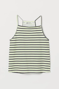 Майка H&M 814966 158-164см салатово-чорні смужки