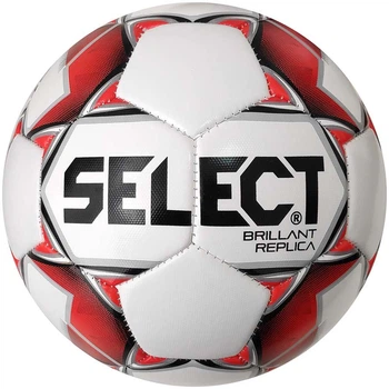 Мяч футбольный для детей Select Brillant Replica №3 Бело-красный (1138)