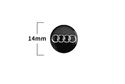 Логотип (емблема) для автоключа Audi 14 мм (56-04)