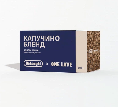Кофе зерна DeLonghi & ONE LOVE Cappuccino Blend (500 г)