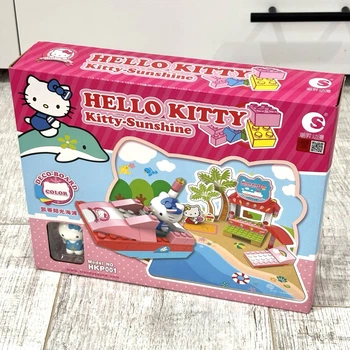 Конструктор Hello Kitty с Фигуркой (Китти Солнечный Пляж) "Пляжный набор" / "Beach Set" Sanrio Хелоу Кити