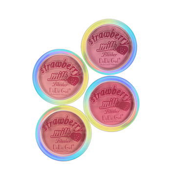 Рум'яна для обличчя DoDo Girl Strawberry Milk сухі компактні набір 4 штуки (D4209)