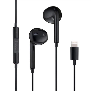 Навушники Hoco M111 Primero Lightning протиударні для пристроїв Apple чорні