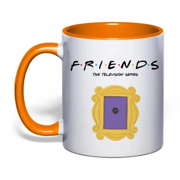 Чашка с печатью "Friends (Друзья)" №4 (цвет оранжевый) (37248)