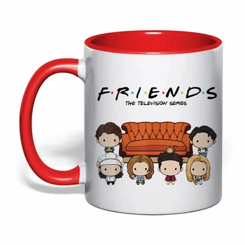 Чашка з друком "Friends (Друзі)" №5 (колір червоний) (37289)