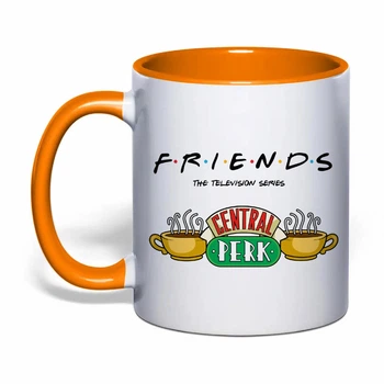 Чашка з друком "Friends (Друзі)" №6 (колір помаранчевий) (37321)
