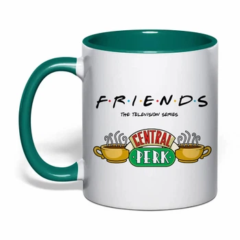 Чашка з друком "Friends (Друзі)" №6 (колір темно-зелений) (37320)