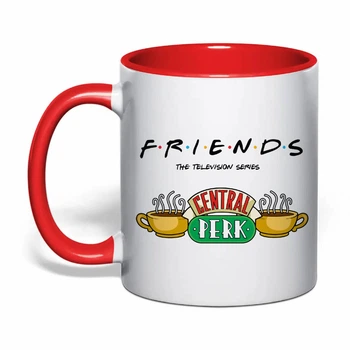 Чашка з друком "Friends (Друзі)" №6 (колір червоний) (37325)