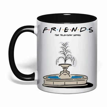 Чашка з друком "Friends (Друзі)" №3 (колір чорний) (37185)