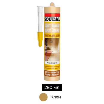 Герметик для дерева полиакрилат 280 мл клен (5шт.) [000020000000045008] Soudal