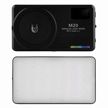 Накамерний відеосвітло LED RGB M20 компактний освітлювач для фото та відеозйомки з регульованою яскравістю