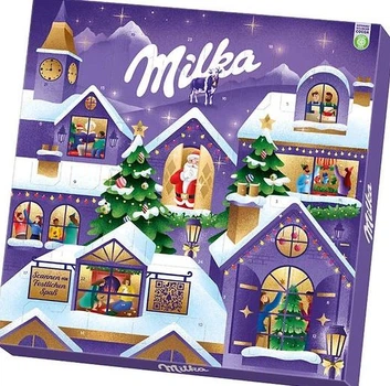 Адвент-календарь Milka Advent Magic со сладостью и фигуркой Санты 238г