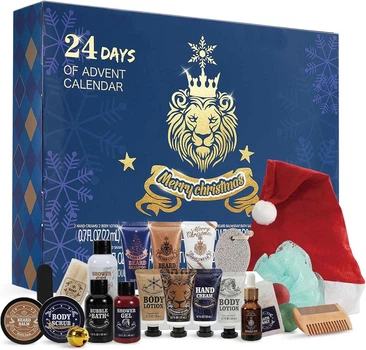 Адвент Календарь для мужчин Body & Earth Merry Christmas Косметика