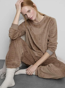 Пижама теплая Primark размер XL цвет мокко (арт М1)