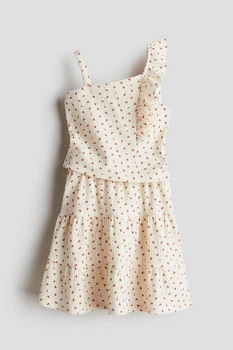 Спідниця H&M 1251359 110-116см білий вишеньки