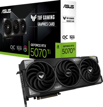 Відеокарта GeForce RTX 5070 Ti 16GB Asus TUF Gaming OC (TUF-RTX5070TI-O16G-GAMING)