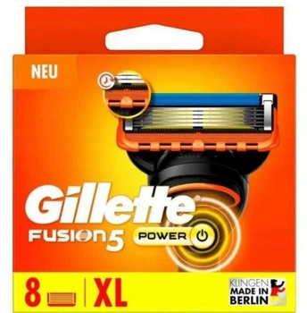 Сменные картриджи для бритья Gillette Fusion Power, 8 шт