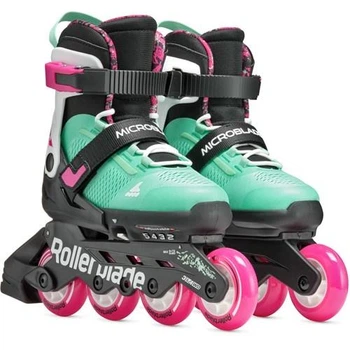 Детские ролики Rollerblade Microblade XT Black Sea Green 28-32