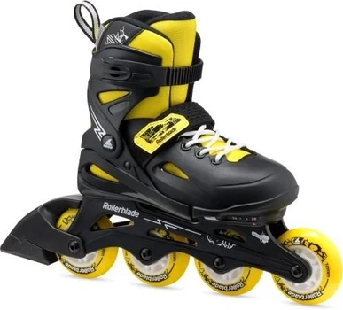 Раздвижные ролики Rollerblade Fury Black Yellow 33-38
