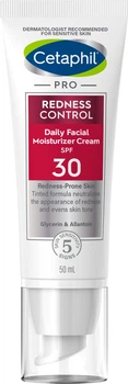 Денний зволожувальний тонуючий крем для обличчя Cetaphil PRO Redness Control SPF 30 Для чутливої та схильної до почервонінь шкіри 50 мл (3499320009942)