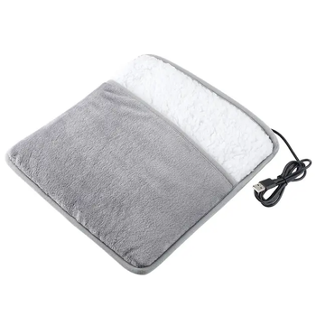 Электрогрелка для ног USB Foot Warmer 30×30 см до 60°C | Термоковрик с подогревом, грелка для ступней