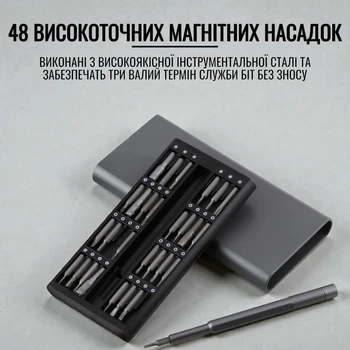 Мини отвертка Precision Screwdriver + набор прецизионных магнитных бит 48 шт