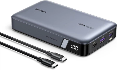 Зовнішній акумулятор повербанк UGREEN Nexode Power Bank 20000 mAh 100 W Grey (PB720)