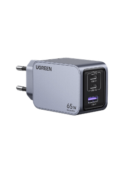 Сетевое зарядное устройство UGREEN Nexode Pro 65W 3-Port GaN Mini Fast Charger Space Gray (X755)
