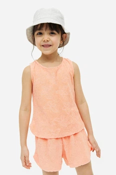 Топ H&M 1143644 134см кораловий