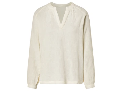 Блузка муслиновая для женщины Esmara LIDL 450303 40(M) молочный